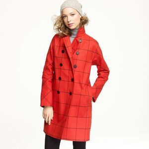 Mackintosh x Jcrew Small Rousay Tattersail Flannel Coat Waterproof Raincoat